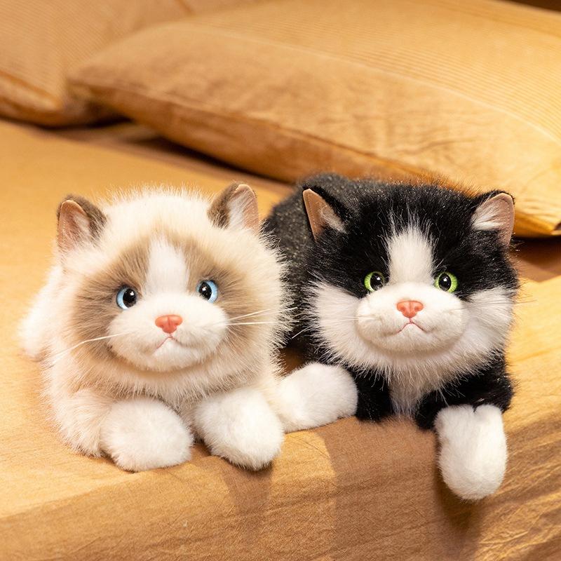 Simulation Fairy Ragdoll Cat Doll Cute Cat Plush Toy Doll Girl Companion Pillow Rag Doll Gift