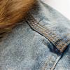 Winter Influx of Men Casual Denim Jacket Winter Thick Denim Jacket