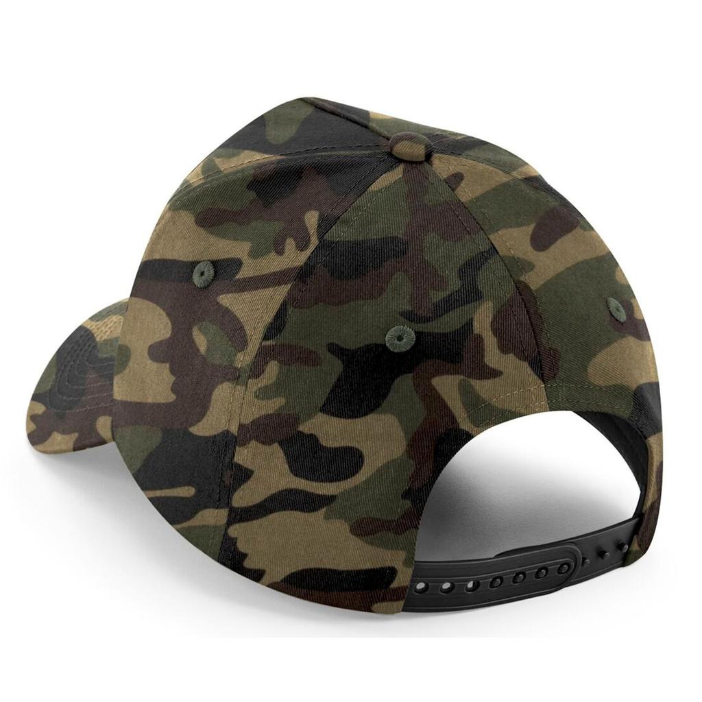 Beechfield 5 Panel Removable Patch Baseball Cap
