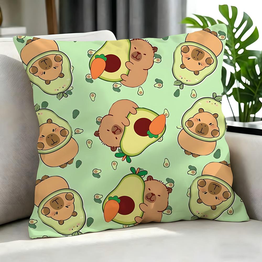 Cartoon ccapybara Cushion Cover Cushion Cover Set Pcs x x x Pillowcase Decorative Sofa Home Decor
