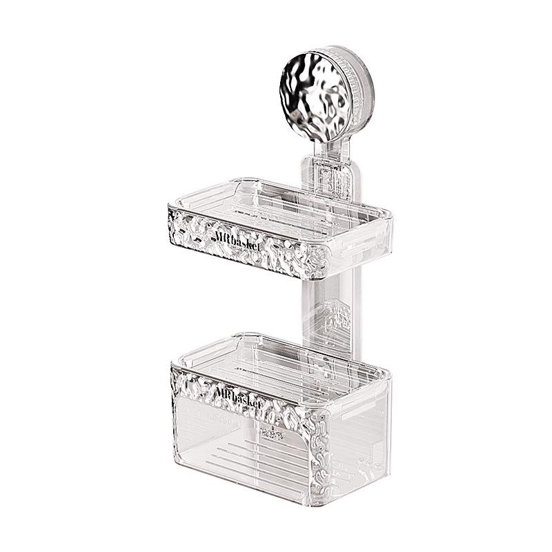 High-End Wall-Mounted Soap Dish with Strong Suction and Drainage
