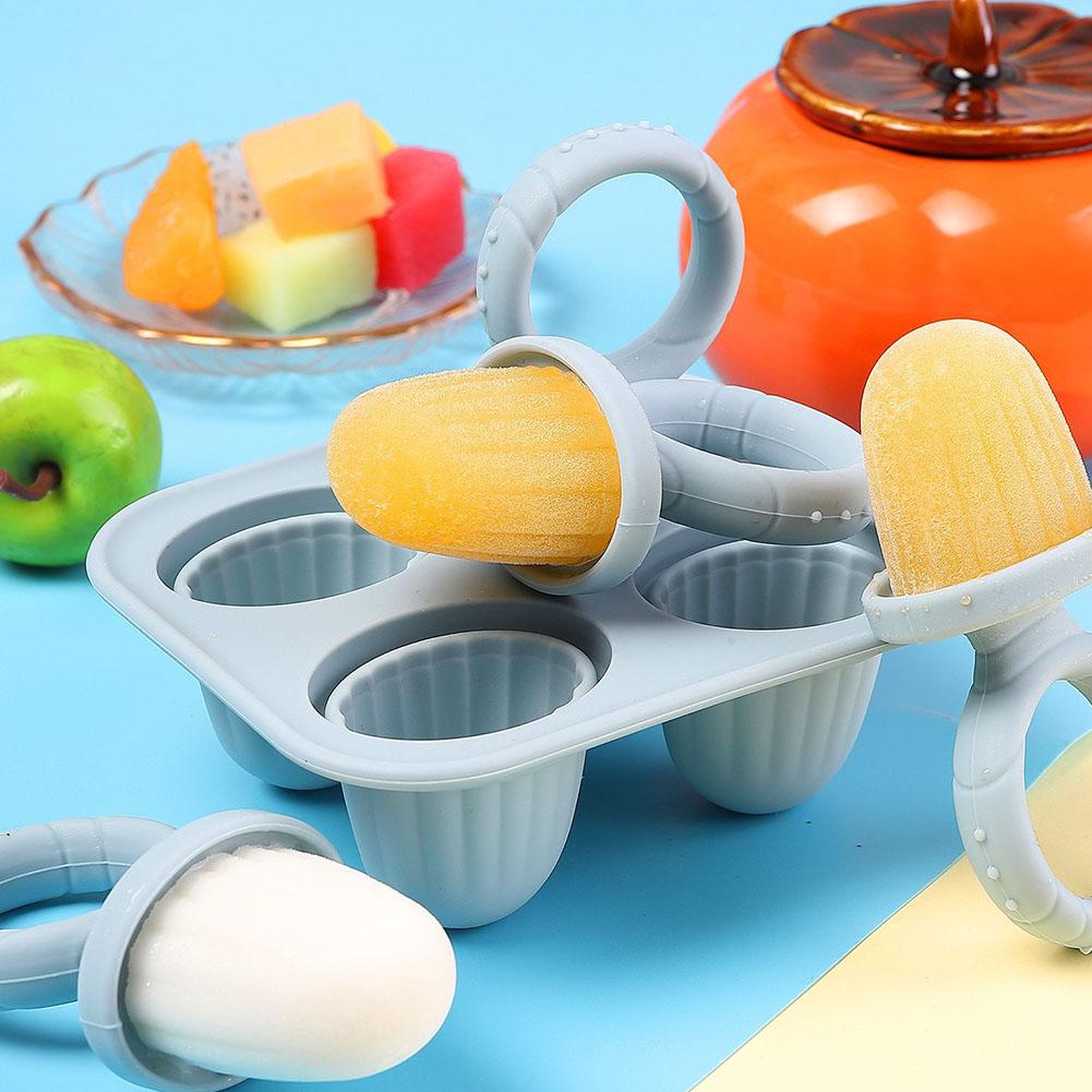Silikon-Eis am Stiel-Formen Multifunktionale Muttermilch-Eis am Stiel-Formen Wiederverwendbarer Eis am Stiel-Hersteller mit Griff Baby-Fütterungszubehör