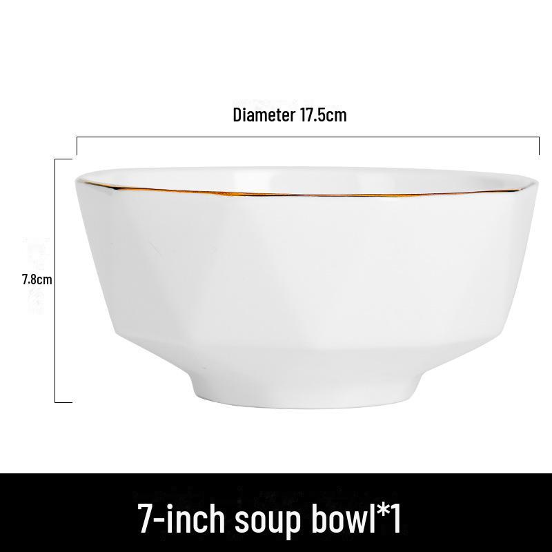 

Расписанная вручную золотая керамическая миска и набор тарелок – элегантная подарочная посуда из костяного фарфора (2024)