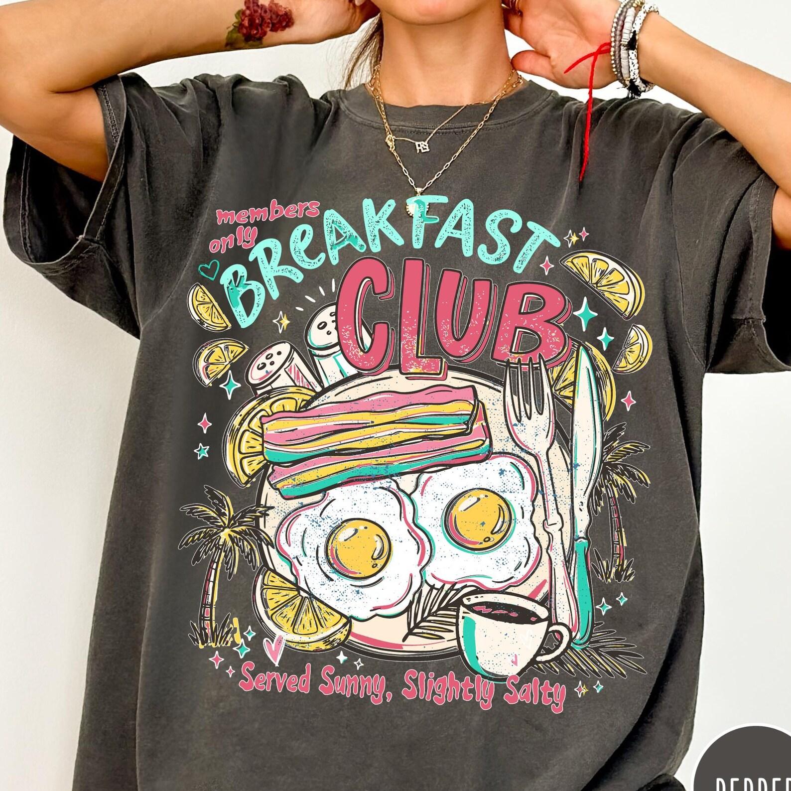 Breakfast Club Comfort Colors® T-Shirt, Funny Unisex Breakfast Tee, Brunch Shirt, Food Lover Gift, Pancakes Eggs Shirt, Funny Graphic Tee XL