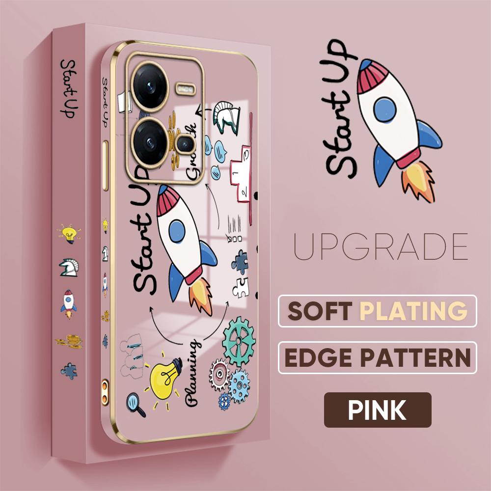 6D Plating Mobile Phone Case for VIVO V27 V23E V25 Y21 Y21S Y02 OPPO A31 A15 Realme 10 C11 8 9 HUAWEI P40 Pro P30 Mate Nova Honor Soft Cover