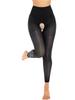 Ladies See Through High Waist Skinny Pants Open Crotch or Regular Stockings Honeymoon Gift