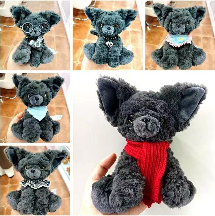 Devon Rex Cat Plush Toy With Pp Cotton Filling For Kids Gift And Christmas Decor