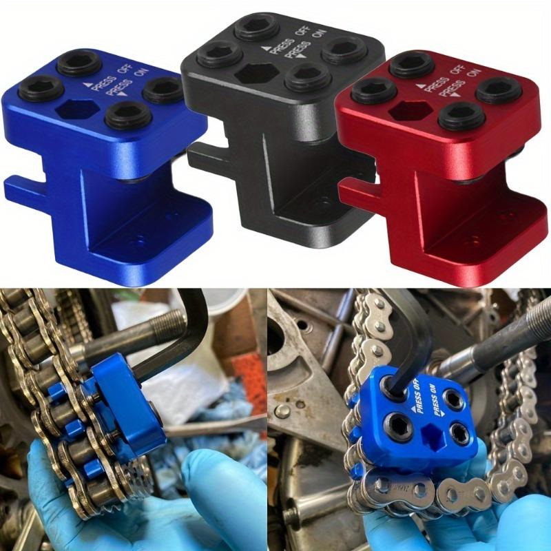 Aluminum Master Link Pro Link Chain Press Tool for 520 525 530 Sideplate Motorcycle ATV - Durable Aluminum Construction