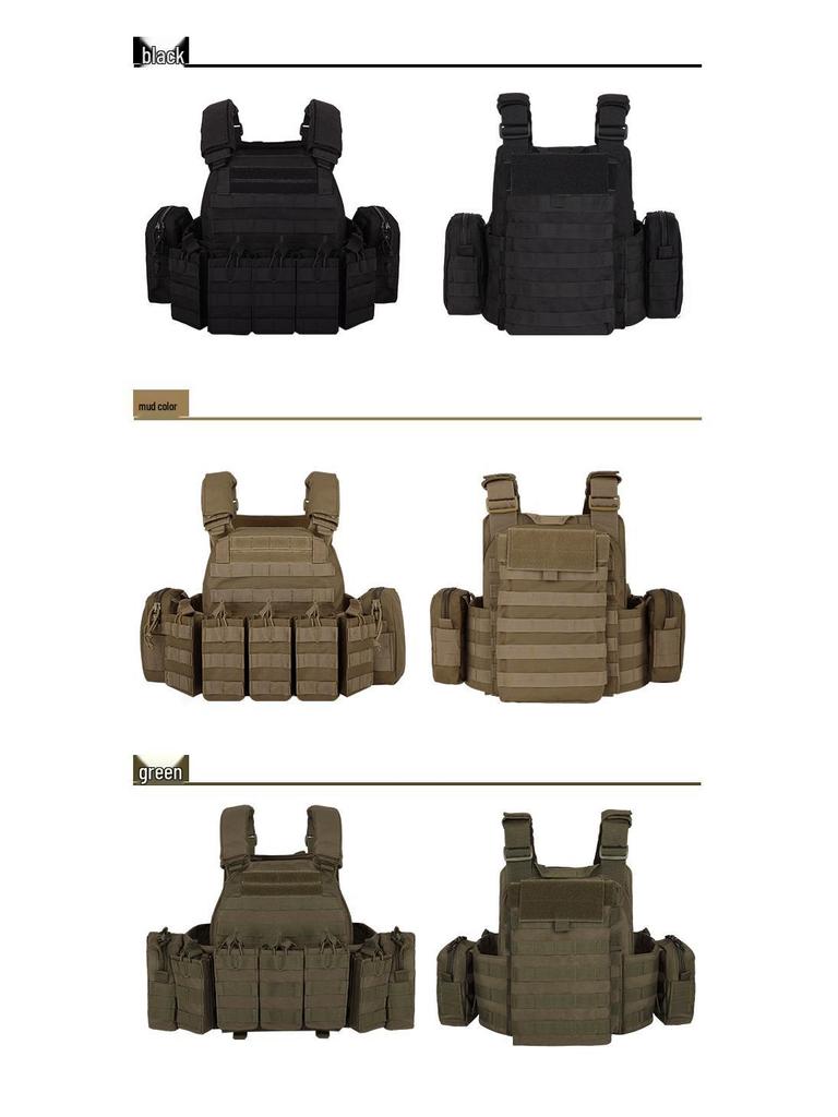 YAKEDA Breathable MOLLE Camouflage Tactical Vest for Outdoor Training