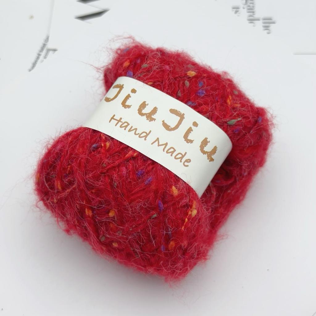 250g Yarn Handmade Wool Gypsy Ball Color Knitting Rough Mix Plush Yarn Ball Crochet Designer Sewing Sweater Accessories