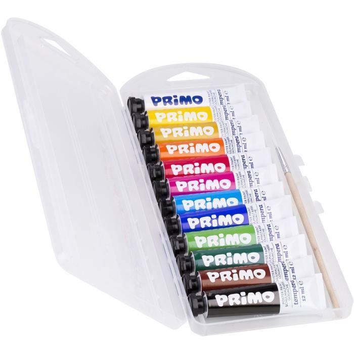 PRIMO 448T12AP Fine Gouache Tube 12 Ml, 12 Colours.