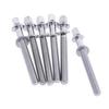 6Pcs with Washers Drum Tension Rods M5 Drum Tight Screw New Drum Lug Bolts  for Jazz Drums Repair