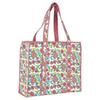Handmade Cotton Quilted Handbag | Indian Block Print Large Shoulder Bag for Women | Artisan Floral Zippered Tote for Travel, Work and Shopping