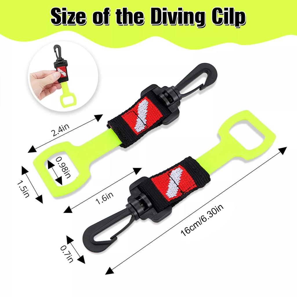 2 szt. Uchwyt na ustnik ośmiornicy do nurkowania Zabezpieczenie ustnika ośmiornicy ze sprężystym klipsem do regulatora 2. stopnia Łatwy w użyciu