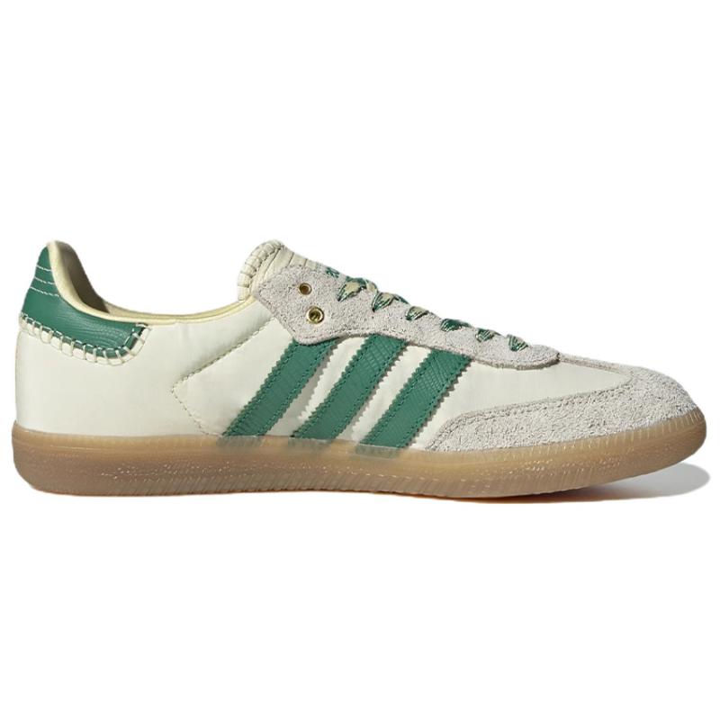adidas Wales Bonner X Samba Cream White Bold Green Sneakers GY4344