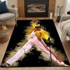 Yellow Jacket Performer Illustration Patterned Carpet, Non Slip Mat Suitable for Living Room and Bedroom Sofas