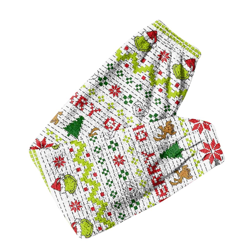 Women's Solid Color Trousers With Cuffs Casual Pants And Pajama Pants