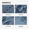 MOMOCO Girls' Sleeveless Denim A-Line Dress