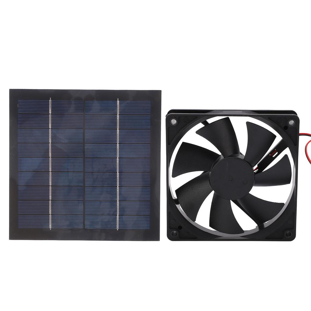 Solar Powered Fan Waterproof IP65 20percent  Conversion Rate Mini Exhaust Fan Environmentally Friendly 20W