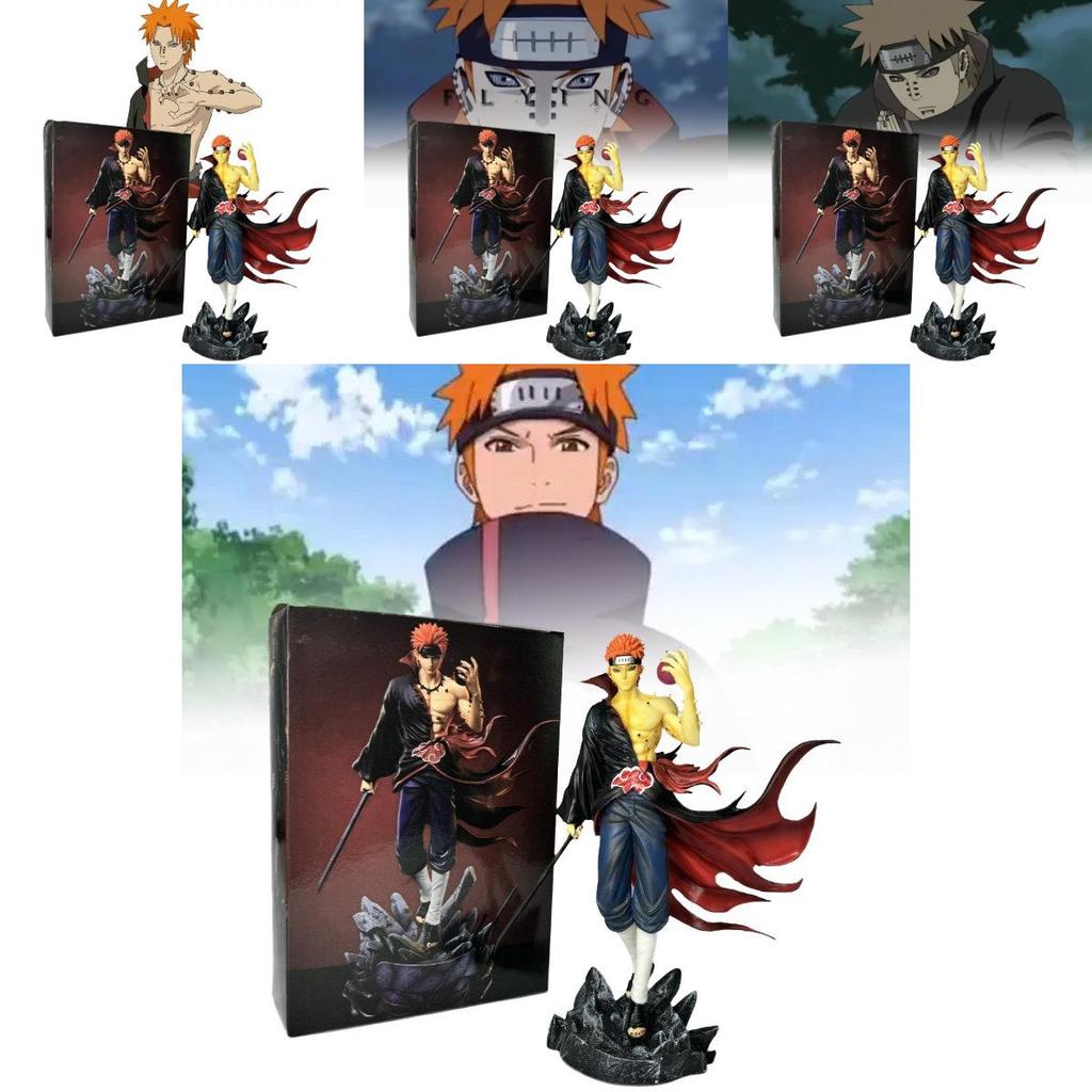 Stunning Naruto Gk Resonance Series Pain Figurine Collectible For Fans 23cm High Quality Pvc