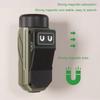 EDC Clip Flashlight Magnetic 90° Adjustable Lamp Head Gesture Sensing Work Light With UV Light Rechargeable Mini Pocket Lamp