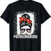Bowling-Mama Dutt blondiert Muttertagsgeschenk T-Shirt