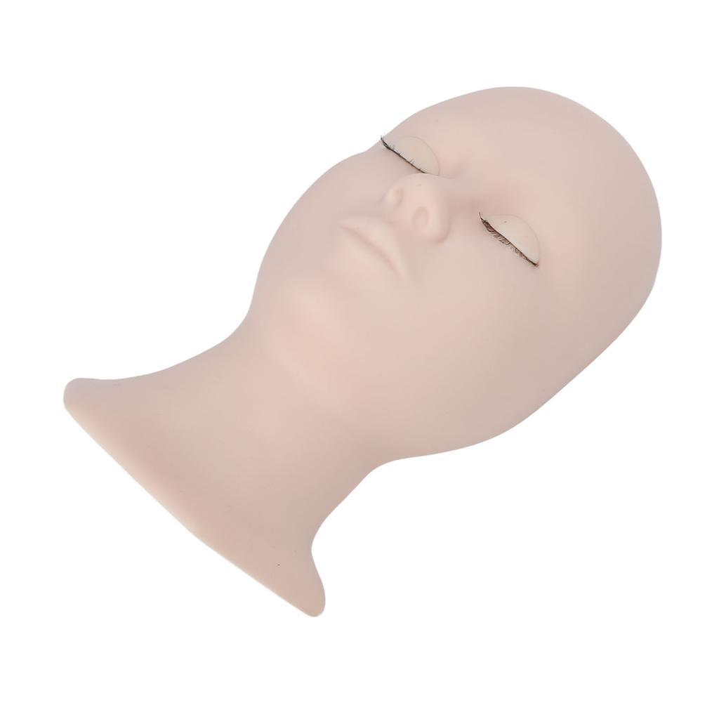 Eyelash Extensions Training Mannequin Head Soft Silicone Removable Eyelids Lifelike Practice Head