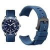 Curved arc-shaped fluororubber Watch strap for original OMEGA X Swatch X Blancpain Scuba Fifty Fathoms MoonSwatch FKM watchband