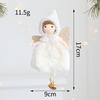 Enfeite de Vestido de Boneca de Anjo: Decoração de Árvore de Natal Bordada para Crianças