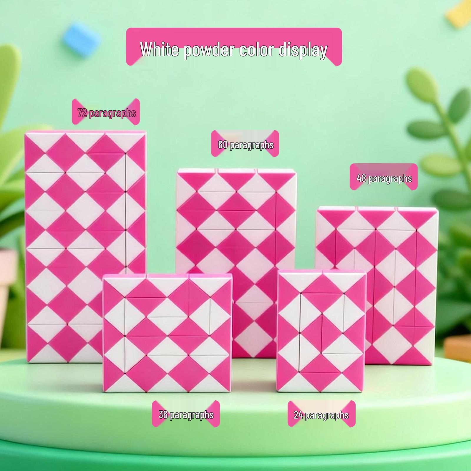 

Little Magician Magic Ruler Cube: 24/36/48/72 Sections - Transformable Educational Toy for Kids