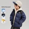 Duoduojia Boys' Color-Block Hooded Short Down Jacket