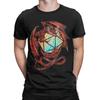 Red Dungeon Dragon DnD Dice T Shirt Men's  Pure Cotton Leisure T-Shirt Round Neck  Tee Shirt Short Sleeve Clothes Plus Size