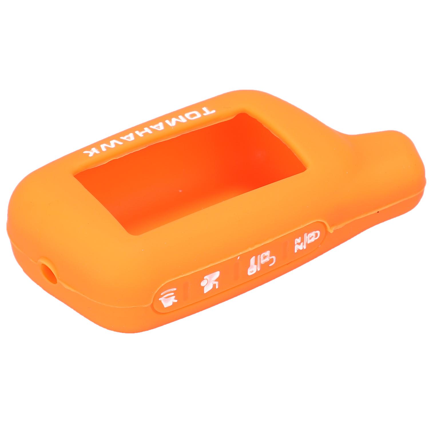 

jingyuqin X5 силиконовый чехол для русской версии автомобиля безопасности два автомобильных брелок-сигнализация TOMAHAWK X5 оранжевый