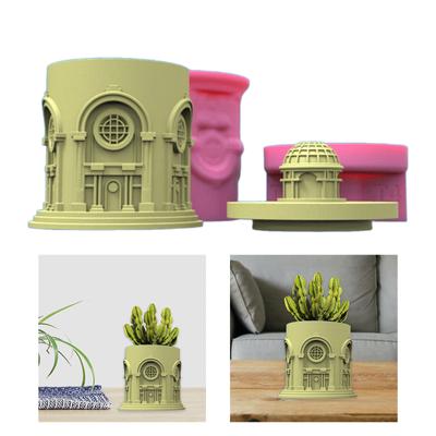 Bau von Vorratsgläsern, Silikonformen, DIY-Betonguss, Blumentopfform, Kerzenständer, Ornamentherstellungswerkzeug, leicht zu reinigen