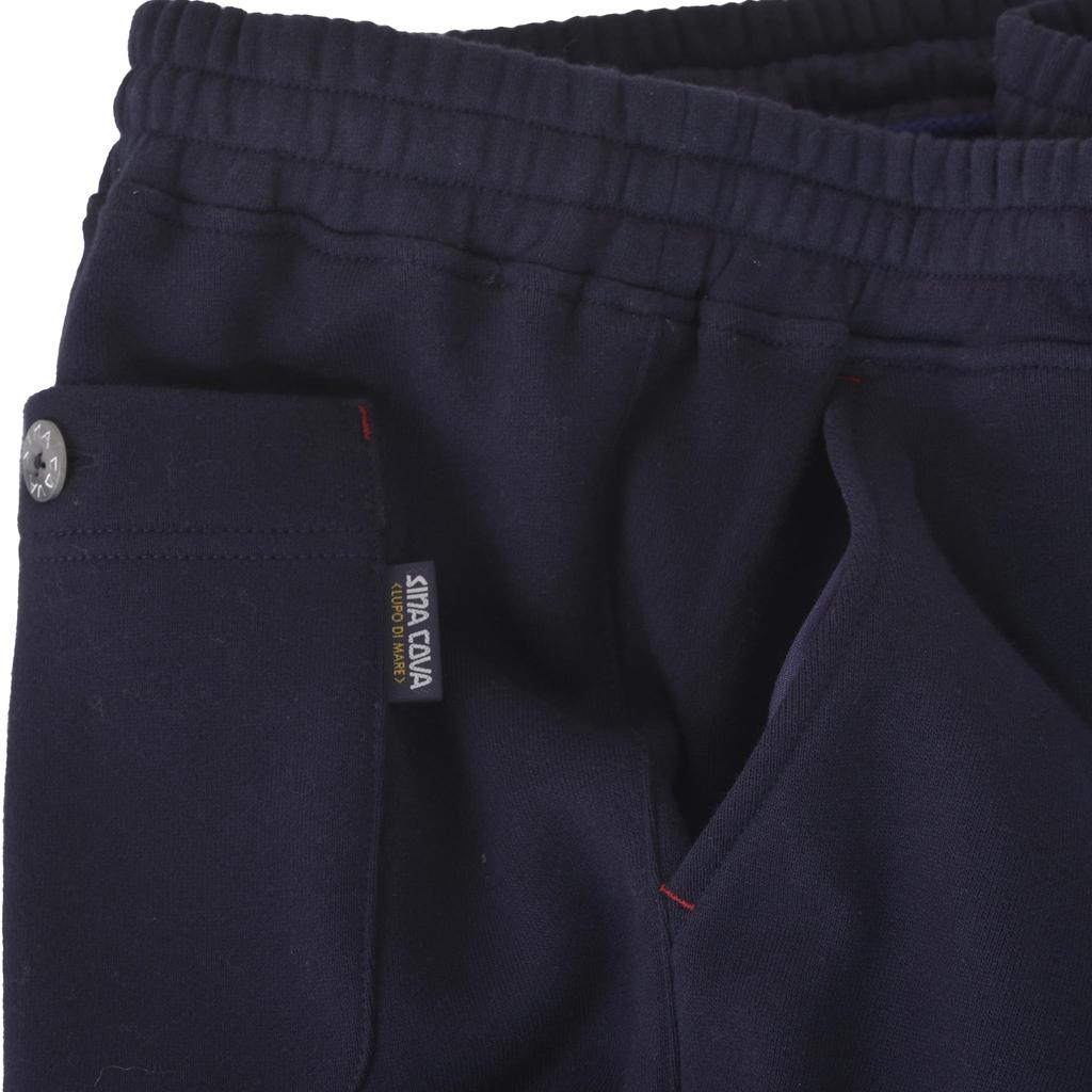 Large King Fleece Fleece Can be Set with 24210076 K [Shinakoba] Sweatpants, Size, Size, Men's, 100% Cotton, Fleece, Fleece, Parka, (Navy)