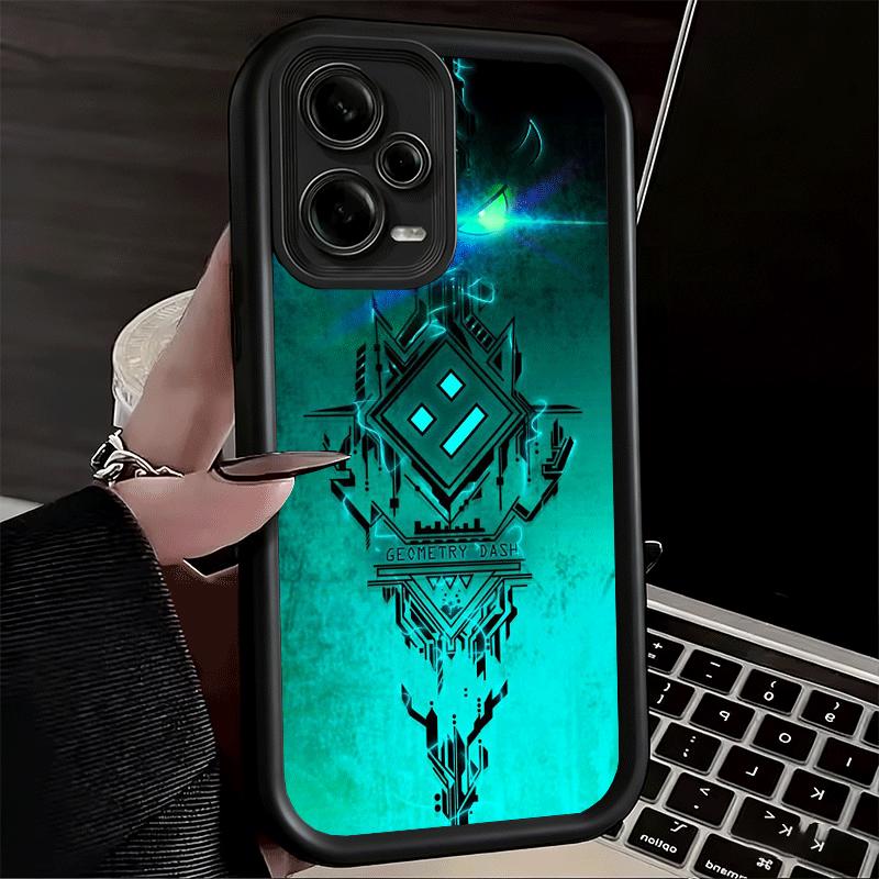 Geometry Dash Game Soft Phone Case for Xiaomi Poco X7 X6 X5 Pro X4 Gt X3 F7 Ultra M8 M7 Redmi 15C 15 14C 13 13C 12 12C 10 10C