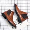 Mode High Top Vier Jahreszeiten Wanderschuhe All-Match Herren Stiefeletten Outdoor Reise Herren Chelsea Boots Neu Lässig Leder Basic Botas