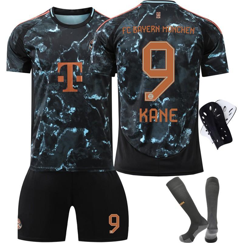 2425 Bayern Jerseys 3 Jin Min Zai No. 9 Kane 10 Sanet 25 Muller Children's Away Football Uniform Set