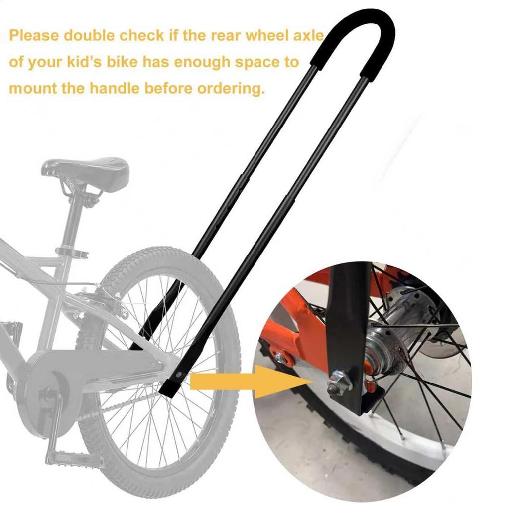 Bike Trainer Bike Training Balance Handle For Kids 4 Adjustable Height Teaching Riding Cycling Stick For 3-8 Year Olds Kids