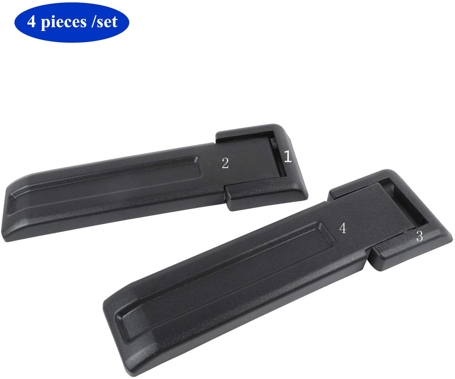 Rear Tailgate Hinge Covers for Jeep Wrangler JK 2007-2017 Spare Tire Mount Hinge Decoration Cover Trim Car Exterior Accessories чёрный