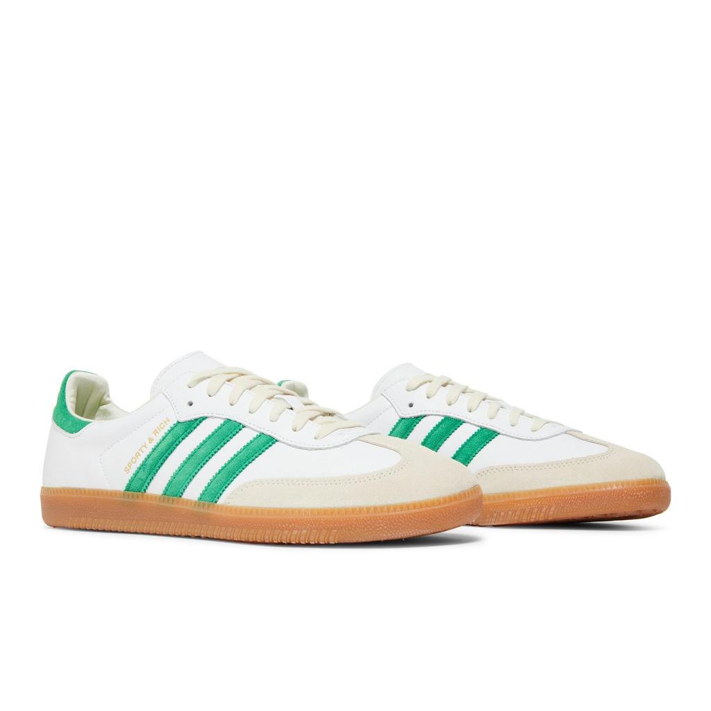 adidas Samba OG 'White Green' (Unisex) Cloud White / Green / Gum German Army Trainers HQ6075