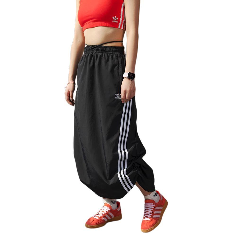 (WMNS) adidas Originals 3-Stripe Parach Skirt Asia Sizing 'Black White' Women's JC6123