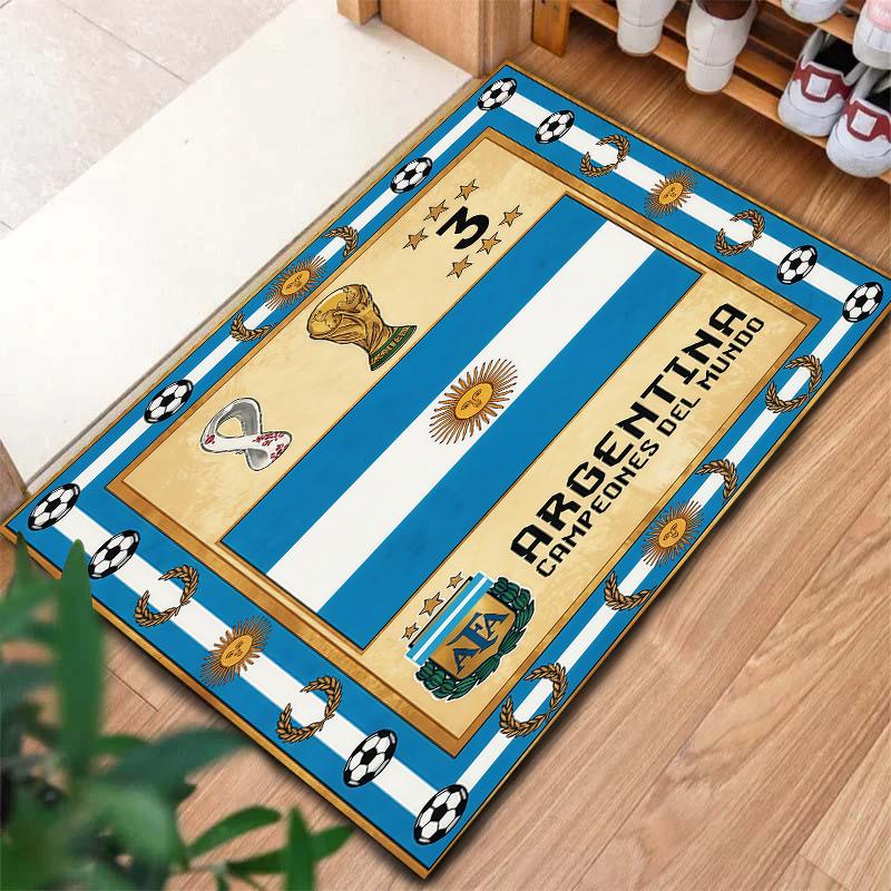 World Cup Football Pattern Square Carpet,Area Rug,Carpet Rug for Living Room Bedroom Sofa Playroom Decor,Non-slip Floor Mat,Holiday Birthday Gifts