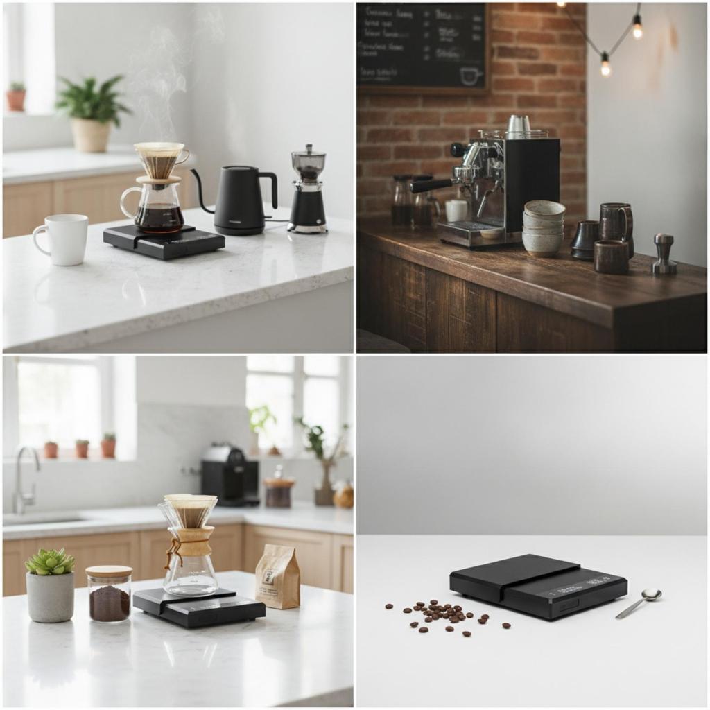 Portable Coffee Weighing Scale Digital Mini Balance with Timer for Espresso Extraction in Home or Café