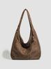 2025 Retro Women's Versatile Autumn/Winter Tote Bag - Lazy Style, Handheld or Shoulder
