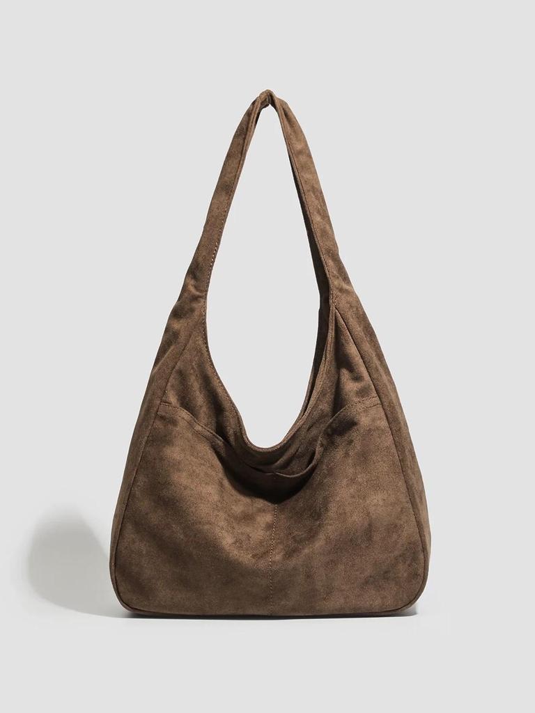 2025 Retro Women's Versatile Autumn/Winter Tote Bag - Lazy Style, Handheld or Shoulder