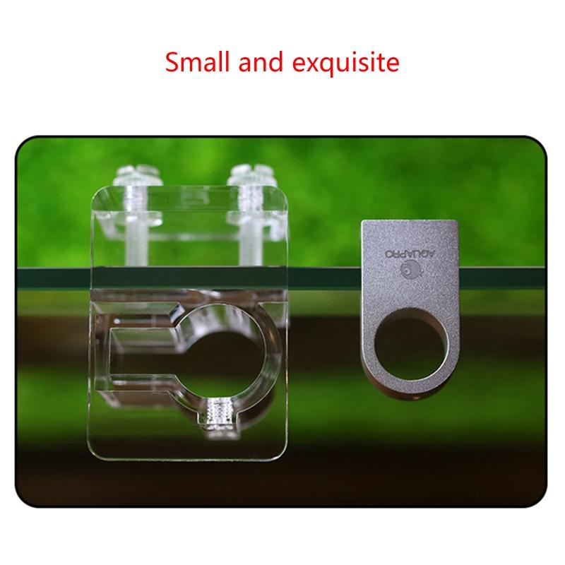 Aquarium Aluminum Alloy Water Pipe Clip Fish for Tank Background Fixture Clips X3UC