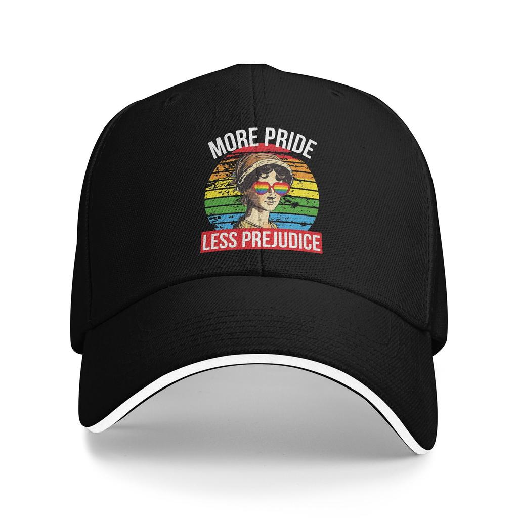 New More Pride Less Prejudice Golf Hat Unisex Style Headwear Daily Workouts Adjustable Sun Caps