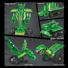 2024 5-in-1 Variable Dinosaur Mecha Building Kit: Mechanical Tyrannosaurus Rex Educational Toy