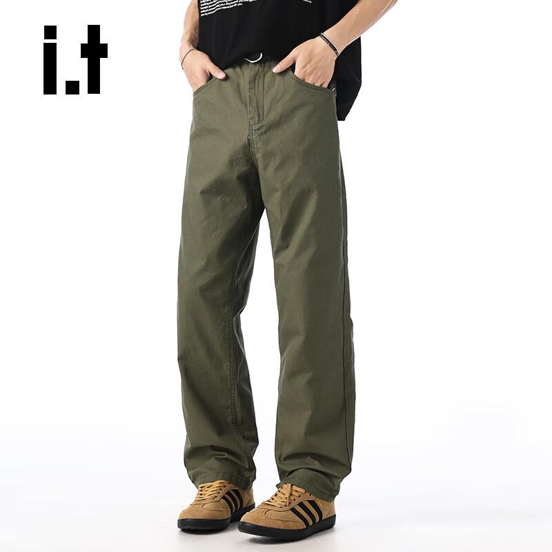 :CHOCOOLATEit Herren American Style Lockere Gerade geschnittene Lässige Arbeitskleidung Hosen